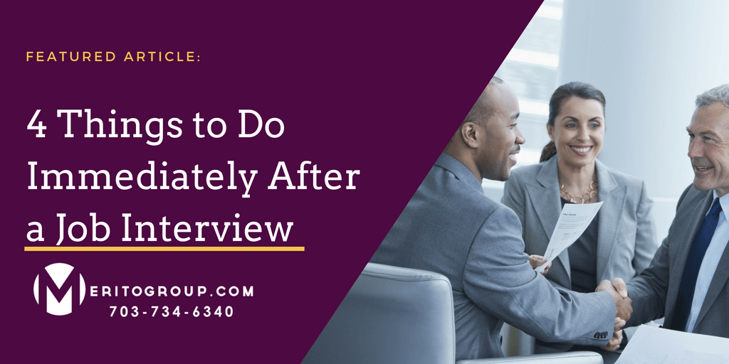 4 Things to Do Immediately After a Job Interview